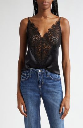 L'AGENCE L'AGENCE Priya Lace Silk Camisole
