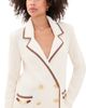 L'AGENCE L'AGENCE Ranch Knit Blazer Ivory/Dk Cappuccino - 1