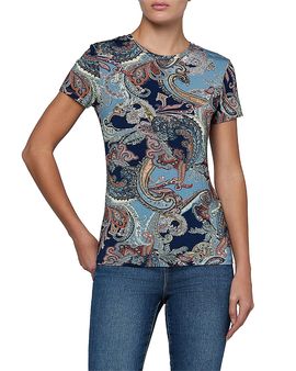 L'agence L'Agence Ressi Crewneck Short Sleeve Top