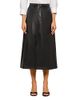 L'agence L'Agence Robyn Faux Leather A Line Midi Skirt - 1