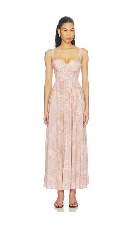 L'AGENCE L'AGENCE Rosette Maxi Dress