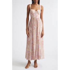 L'AGENCE L'AGENCE Rosette Paisley Print Maxi Dress