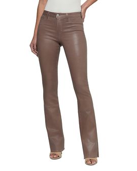 L'agence L'Agence Ruth High Rise Straight Jeans in Cardamom Coated
