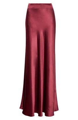 L'AGENCE L'AGENCE Ryker Bias Cut Silk Maxi Skirt