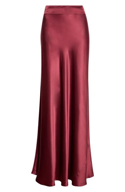 L'AGENCE L'AGENCE Ryker Bias Cut Silk Maxi Skirt