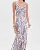 L'AGENCE L'AGENCE Ryker Waistband Bias Skirt Multi Butterfly Wing - 5