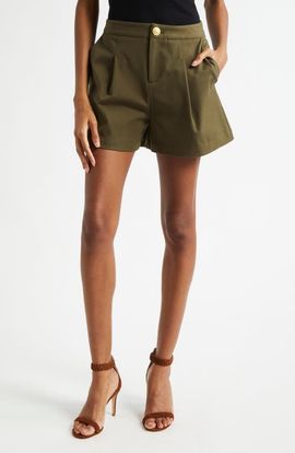L'AGENCE L'AGENCE Saige Pleated Safari Shorts