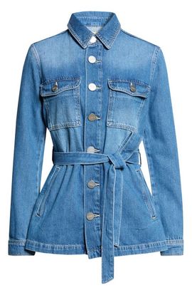 L'AGENCE L'AGENCE Samaya Belted Denim Utility Jacket