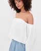 L'AGENCE L'AGENCE Sarai Off Shoulder Eternal Bra Top White - 4