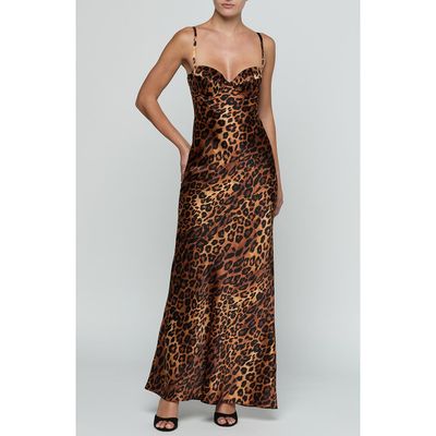 L'AGENCE L'AGENCE Sayla Bias Cut Silk Maxi Dress