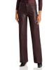 L'agence L'Agence Scottie High Rise Wide Leg Coated Jeans in Dark Java - 1