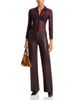L'agence L'Agence Scottie High Rise Wide Leg Coated Jeans in Dark Java - 2