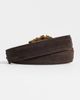 L'AGENCE L'AGENCE Sedaris Feathered Edge Belt Chocolate Suede - 4