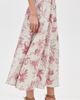 L'AGENCE L'AGENCE Seina Front Placket Midi Skirt Tan Multi Textured Jungle Toil - 4