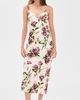 L'AGENCE L'AGENCE Seridie Silk Slip Dress Ecru/Romantic Rose - 2