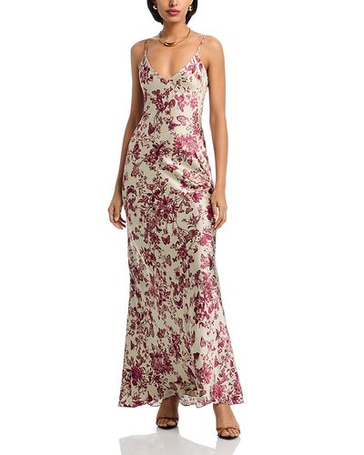 L'agence L'Agence Serita Maxi Silk Dress