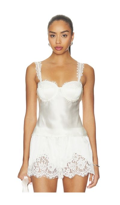 L'agence Soleia Lace Strap Cup Camisole