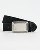 L'AGENCE L'AGENCE Solera Engraved Plaque Belt Black Calfhair - 2