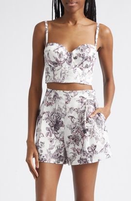 L'AGENCE L'AGENCE Sonya Butterfly Print Bralette