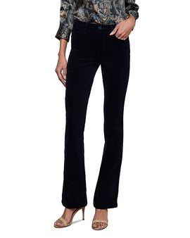 L'agence L'Agence Stevie Velvet High Rise Straight Jeans in Deep Midnight