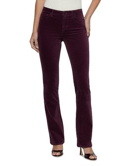 L'agence L'Agence Stevie Velvet High Rise Straight Jeans in Deep Sangria