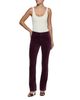 L'agence L'Agence Stevie Velvet High Rise Straight Jeans in Deep Sangria - 2