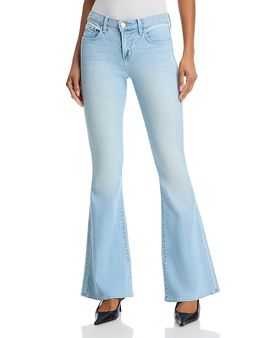 L'agence L'Agence Taney Low Rise Sneaker Flared Jeans in Normandie