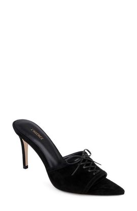 L'AGENCE L'AGENCE Thames II Lace Up Pointed Toe Leather Mule