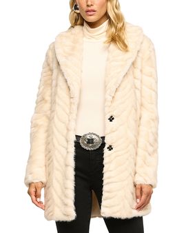 L'agence L'Agence Toira Faux Fur Coat