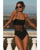 L'agence L'Agence Tory Bandeau Mesh Solid One Piece Swimsuit - 2