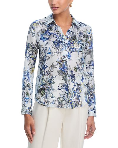 L'agence L'Agence Tyler Printed Silk Blouse