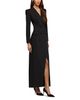 L'agence L'Agence Vale Double Breasted Maxi Tuxedo Dress - 4