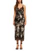 L'agence L'Agence Victoire Printed Silk Lace Trim Slip Dress - 2