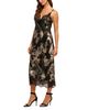 L'agence L'Agence Victoire Printed Silk Lace Trim Slip Dress - 4