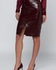 L'AGENCE L'AGENCE Violetta Croc Embossed Faux Leather Pencil Skirt - 4
