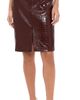 L'AGENCE L'AGENCE Violetta Faux Leather Pencil Skirt Dark Port Croc - 1