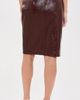 L'AGENCE L'AGENCE Violetta Faux Leather Pencil Skirt Dark Port Croc - 3