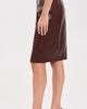 L'AGENCE L'AGENCE Violetta Faux Leather Pencil Skirt Dark Port Croc - 4