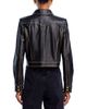 L'agence L'Agence Winsome Leather Crop Studded Jacket - 4