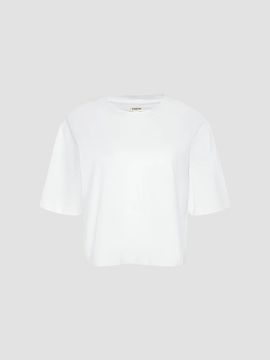 L'AGENCE L'AGENCE Women's Daria Cotton Crop T-Shirt