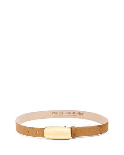 L'agence L'Agence Women's Marlowe Calf Hair Belt
