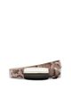 L'agence L'Agence Women's Marlowe Snake-Embossed Leather Belt - 1