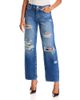L'agence L'Agence Zelda Low Rise Slouchy Straight Leg Jeans in Atlantis Destruct - 1