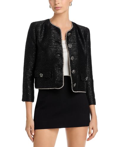 L'agence L'Agence Zell Crystal Trim Jacket