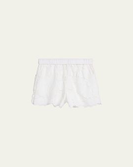 L'Agence Laina Eyelet Mini Shorts