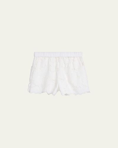 L'Agence Laina Eyelet Mini Shorts