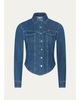 L'AGENCE Louis Fitted Denim Shirt - 1