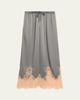 L'Agence Mirel Lace-Trim Satin Pants - 1