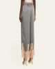 L'Agence Mirel Lace-Trim Satin Pants - 3