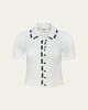 L'Agence Ninette Pointelle-Knit Cardigan - 1